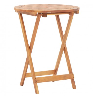 Sulankstomas sodo stalas, 60x75cm, akacijos medienos masyvas - Lauko stalai, staliukai - 1