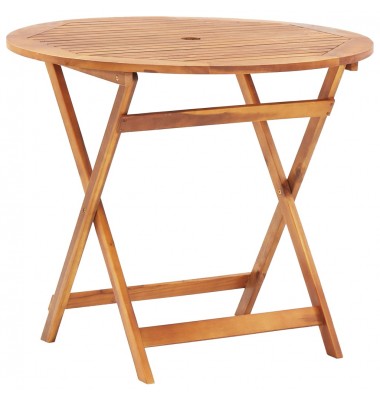  Sulankstomas sodo stalas, 90x75cm, akacijos medienos masyvas - Lauko stalai, staliukai - 1