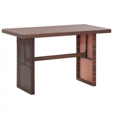  Sodo stalas, rudos spalvos, 110x60x67cm, poliratanas - Lauko stalai, staliukai - 1