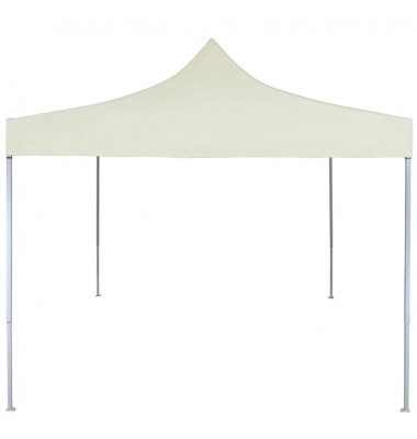  Sulankstoma proginė palapinė, kreminė, 2x2m, plienas - Lauko pavėsinės - 2