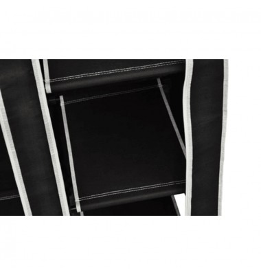  Sulankstoma spinta, juoda, 110 x 45 x 175 cm  - Drabužių spintos - 6