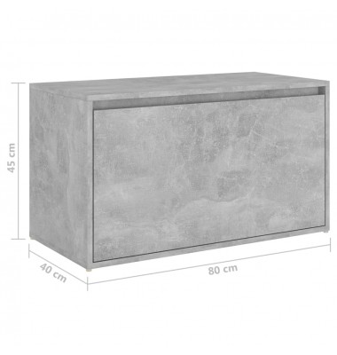  Koridoriaus suoliukas, betono pilkos spalvos, 80x40x45cm, MDP - Suoliukai - 8