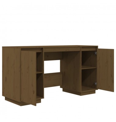  Rašomasis stalas, medaus rudas, 140x50x75cm, pušies masyvas - Rašomieji stalai - 6