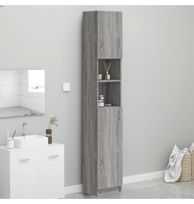  Vonios spintelė, pilka ąžuolo, 32x25,5x190cm, apdirbta mediena