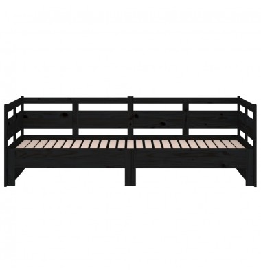  Ištraukiama lova, juoda, 2x(80x200)cm, pušies medienos masyvas - Lovos - 7