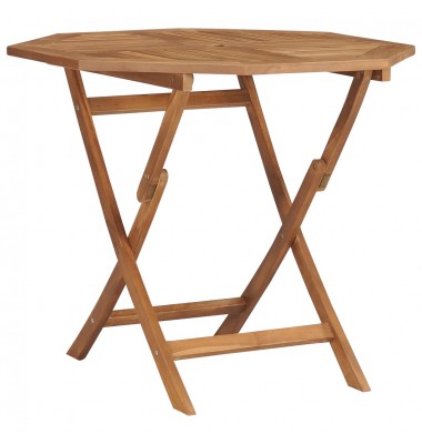  Sulankstomas sodo stalas, 85x85x76cm, tikmedžio masyvas - Lauko stalai, staliukai - 1