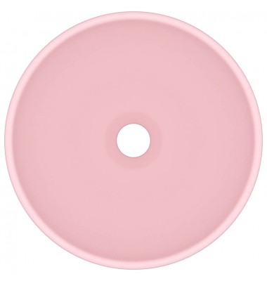  Prabangus praustuvas, matinis rožinis, 32,5x14cm, keramika - Vonios praustuvai - 3