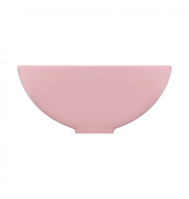  Prabangus praustuvas, matinis rožinis, 32,5x14cm, keramika - Vonios praustuvai - 4