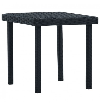  Sodo arbatos staliukas, juodos spalvos, 40x40x40cm, poliratanas - Lauko stalai, staliukai - 1