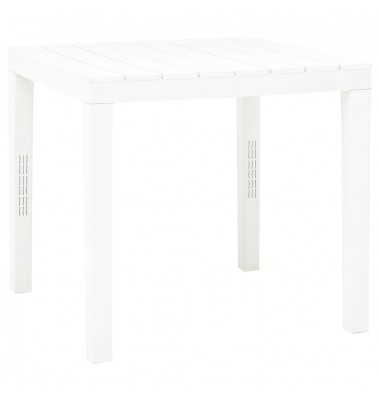  Sodo stalas, baltos spalvos, 78x78x72cm, plastikas - Lauko stalai, staliukai - 1
