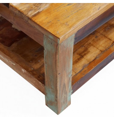  Kavos staliukas, perdirbtos medienos masyvas, 90x45x35 cm - Kavos staliukai - 7