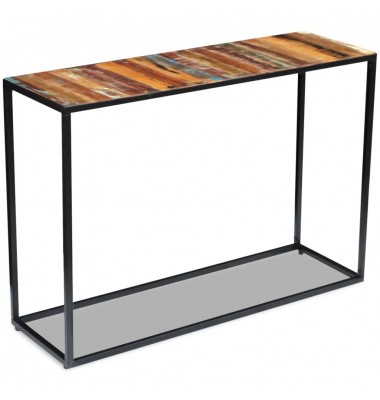  Konsolinis staliukas, perdirbtos medienos masyvas, 110x35x76 cm - Žurnaliniai staliukai - 1