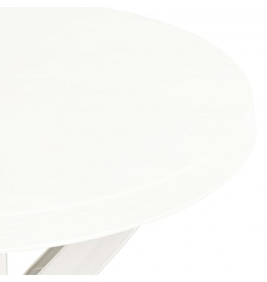  Bistro staliukas, baltos spalvos, plastikas, 70cm skersmens - Lauko stalai, staliukai - 4