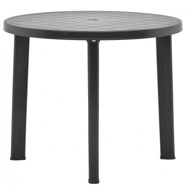  Sodo stalas, antracito spalvos, 89cm, plastikas - Lauko stalai, staliukai - 1