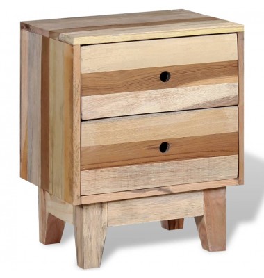  Naktinis staliukas, perdirbtos medienos masyvas - Naktinės spintelės - 1
