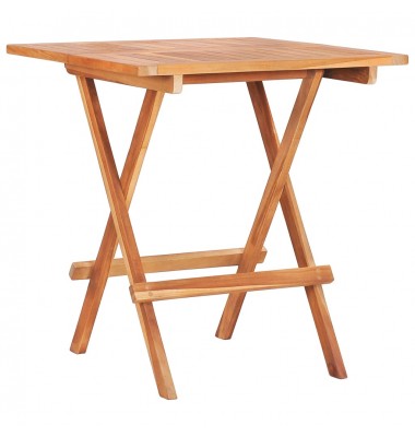  Sulankstomas bistro staliukas, 60x60x65cm, tikmedžio masyvas - Lauko stalai, staliukai - 1