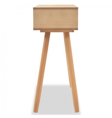  Konsolinis stalas, masyvi pušies mediena, 80x30x72cm, ruda - Žurnaliniai staliukai - 4