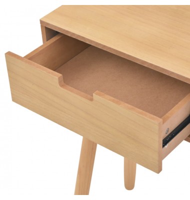  Konsolinis stalas, masyvi pušies mediena, 80x30x72cm, ruda - Žurnaliniai staliukai - 5
