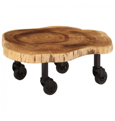  Kavos staliukas, 60x55x25cm, akacijos medienos masyvas - Kavos staliukai - 1