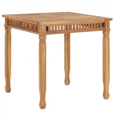  Sodo valgomojo stalas, 80x80x80cm, tikmedžio medienos masyvas - Lauko stalai, staliukai - 1