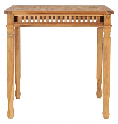  Sodo valgomojo stalas, 80x80x80cm, tikmedžio medienos masyvas - Lauko stalai, staliukai - 2