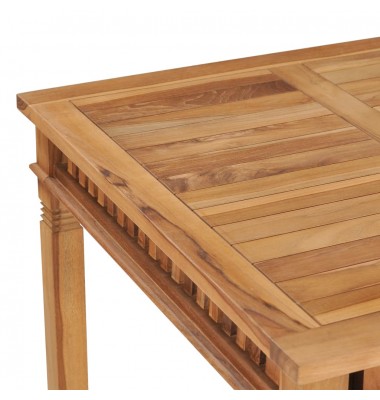  Sodo valgomojo stalas, 80x80x80cm, tikmedžio medienos masyvas - Lauko stalai, staliukai - 3