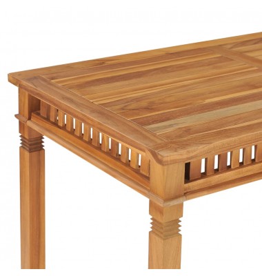  Sodo valgomojo stalas, 120x65x80cm, tikmedžio medienos masyvas - Lauko stalai, staliukai - 4