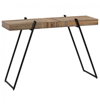  Konsolinis staliukas, 120x35x81cm, perdirbta tikmedžio mediena - Žurnaliniai staliukai - 1
