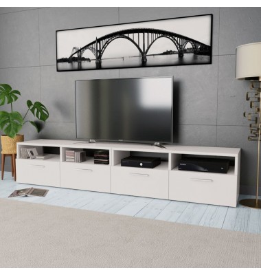  2 TV spintelės, med. drožlių plokštė, 95x35x36cm, ąž. ir balta - TV spintelės - 1
