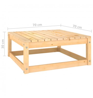  Sodo poilsio baldų komplektas, 3 dalių, pušies medienos masyvas - Moduliniai lauko baldai - 11
