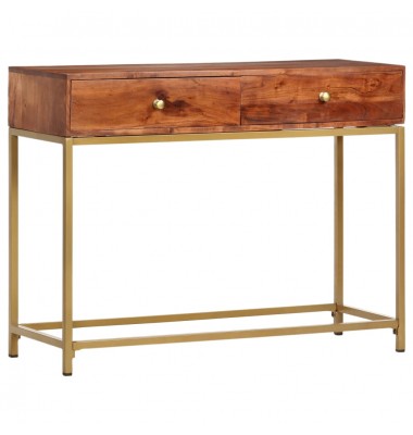  Konsolinis staliukas, 100x35x76cm, akacijos medienos masyvas - Žurnaliniai staliukai - 1