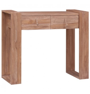 Konsolinis staliukas, 90x35x75cm, tikmedžio medienos masyvas - Žurnaliniai staliukai - 1
