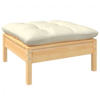  Sodo pakoja su kremine pagalvėle, pušies medienos masyvas - Moduliniai lauko baldai - 1