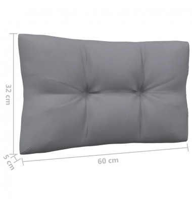 Dvivietė sodo sofa su pilkomis pagalvėlėmis, pušies masyvas - Moduliniai lauko baldai - 9