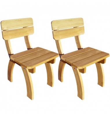  Sodo kėdės, 2 vnt., impregnuota pušies mediena - Lauko kėdės - 1