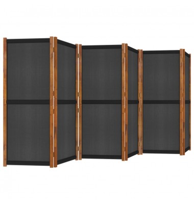  Kambario pertvara, 6 dalių, juodos spalvos, 420x180cm - Kambario pertvaros - 4