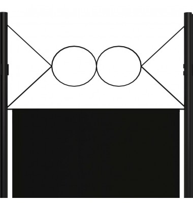  Kambario pertvara, 5 dalių, juodos spalvos, 200x180cm - Kambario pertvaros - 5