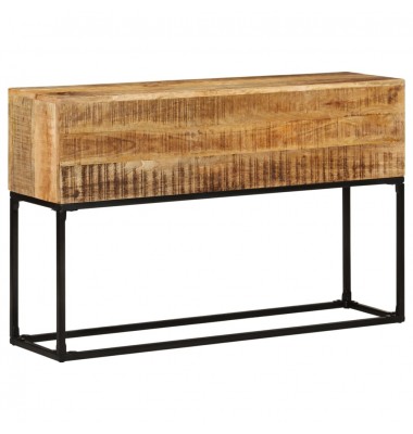  Konsolinis staliukas, 120x30x75cm, neapdorota mango mediena - Žurnaliniai staliukai - 10