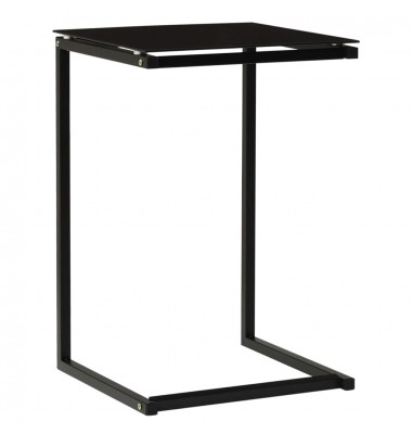 Staliukas, juodas, 40x40x60cm, grūdintas stiklas - Žurnaliniai staliukai - 1