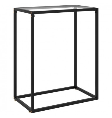  Konsolinis staliukas, skaidrus, 60x35x75cm, grūdintas stiklas - Žurnaliniai staliukai - 1
