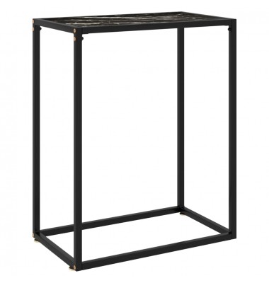  Konsolinis staliukas, juodas, 60x35x75cm, grūdintas stiklas - Žurnaliniai staliukai - 1