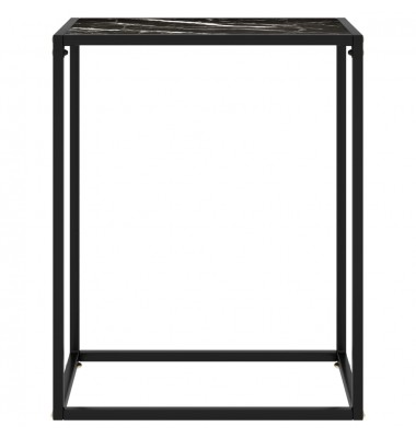  Konsolinis staliukas, juodas, 60x35x75cm, grūdintas stiklas - Žurnaliniai staliukai - 2