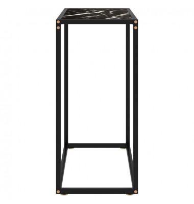  Konsolinis staliukas, juodas, 60x35x75cm, grūdintas stiklas - Žurnaliniai staliukai - 3