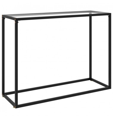  Konsolinis staliukas, skaidrus, 100x35x75cm, grūdintas stiklas - Žurnaliniai staliukai - 1