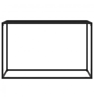  Konsolinis staliukas, juodas, 120x35x75cm, grūdintas stiklas - Žurnaliniai staliukai - 2