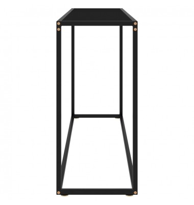  Konsolinis staliukas, juodas, 120x35x75cm, grūdintas stiklas - Žurnaliniai staliukai - 3
