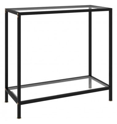  Konsolinis staliukas, skaidrus, 80x35x75cm, grūdintas stiklas - Žurnaliniai staliukai - 1