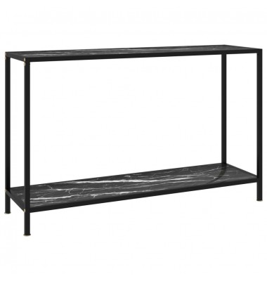  Konsolinis staliukas, juodas, 120x35x75cm, grūdintas stiklas - Žurnaliniai staliukai - 1