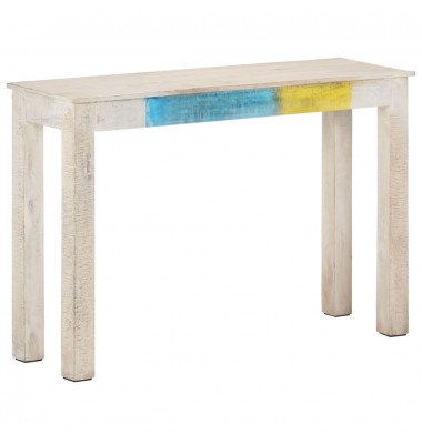  Konsolinis staliukas, baltas, 115x35x77cm, mango mediena - Žurnaliniai staliukai - 1