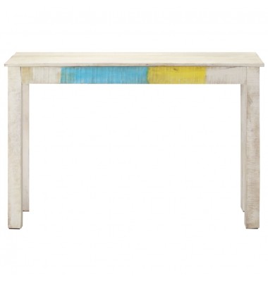  Konsolinis staliukas, baltas, 115x35x77cm, mango mediena - Žurnaliniai staliukai - 2